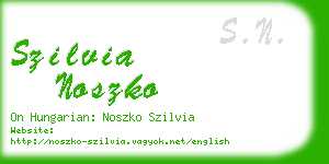 szilvia noszko business card